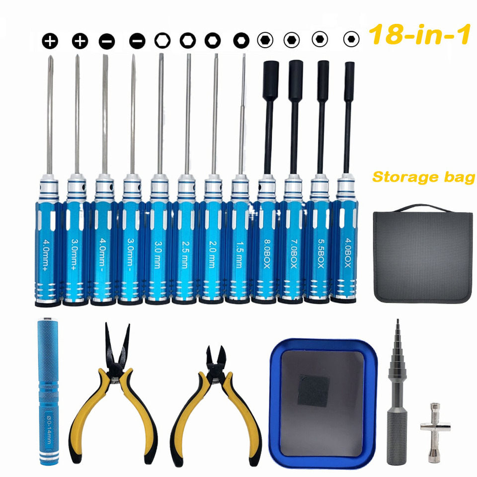 RC 공구 세트 18종: 스크루드라이버, 플라이어, 육 - Socket Set 리뷰 및 가격