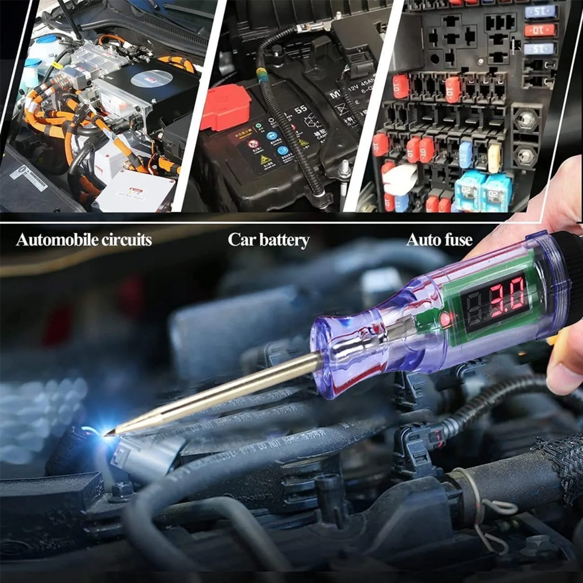 자동차 트럭 전압 회로 테스터 6V 12V 24V 자동 - Car Diagnostic Tool 리뷰 및 가격